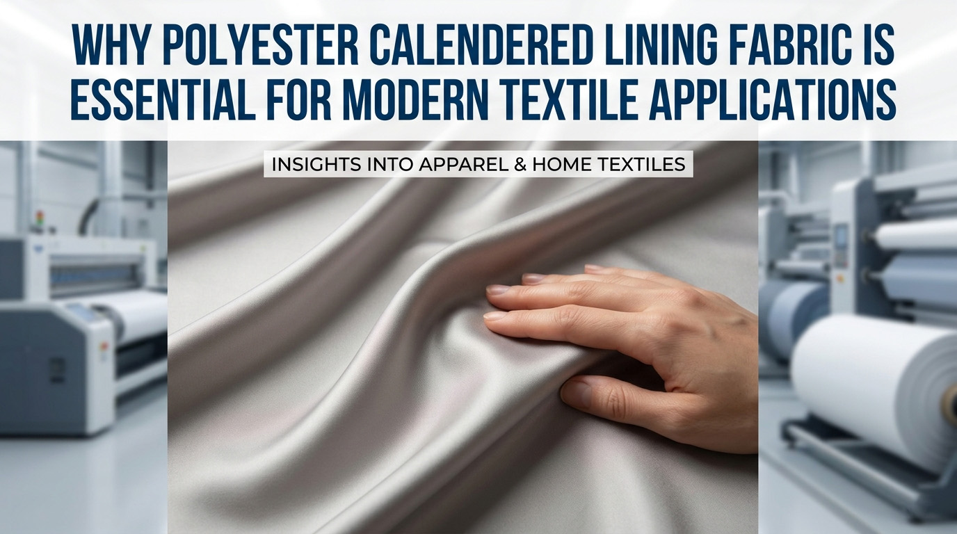 Pourquoi le tissu de doublure calandré en polyester est essentiel pour les applications textiles modernes
