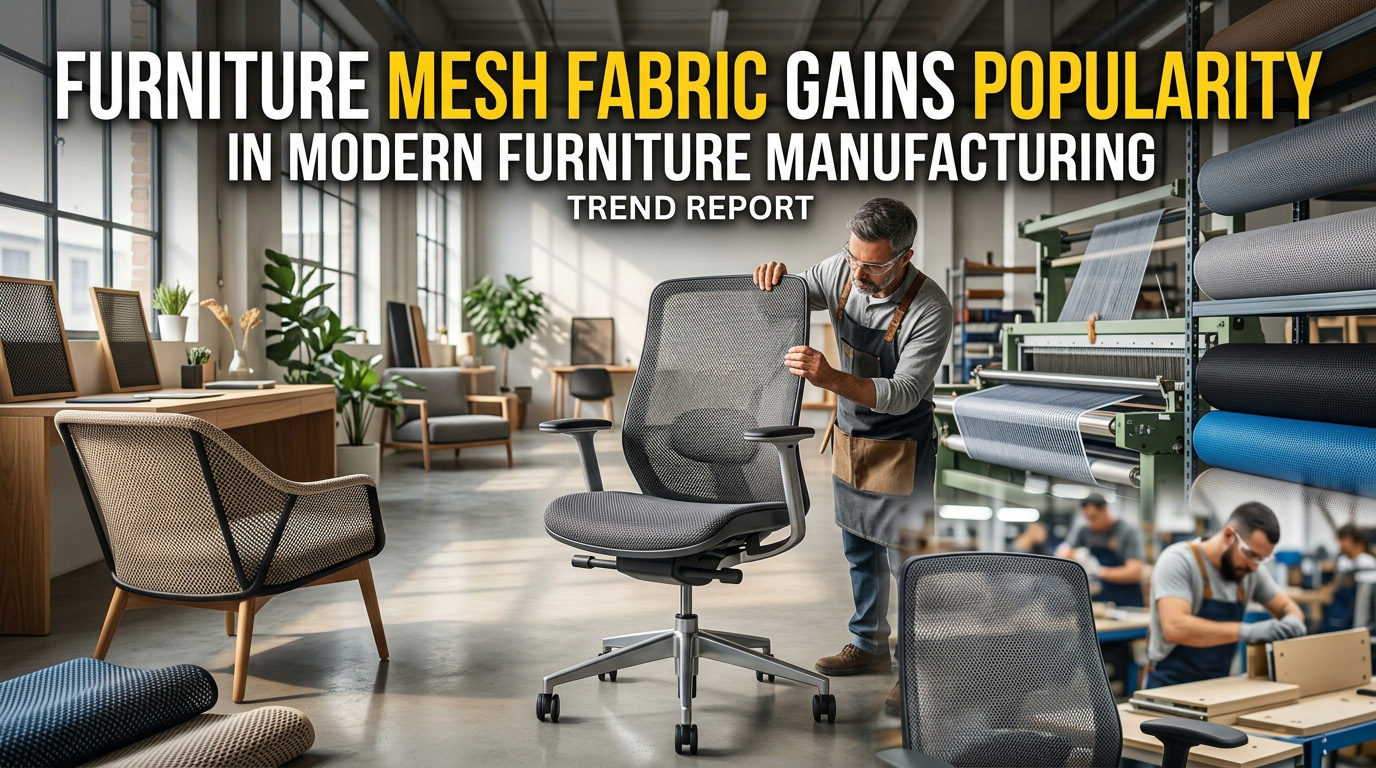 Le tissu en maille pour meubles gagne en popularité dans la fabrication de meubles modernes