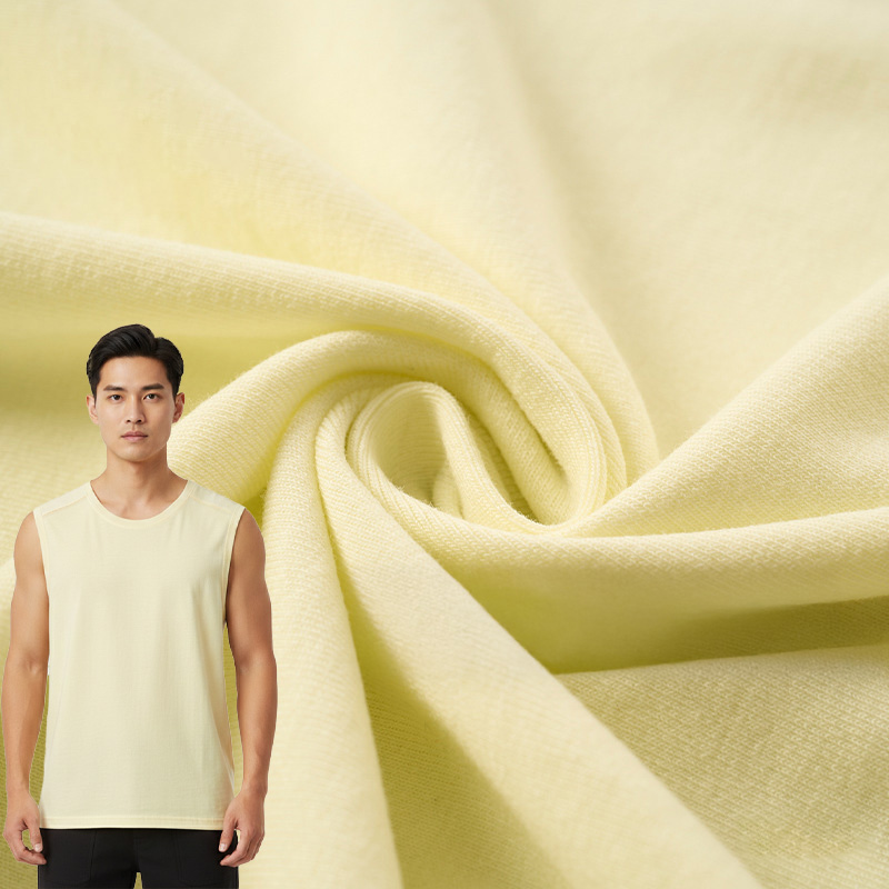 Tissu jersey tricoté anti-bouloche