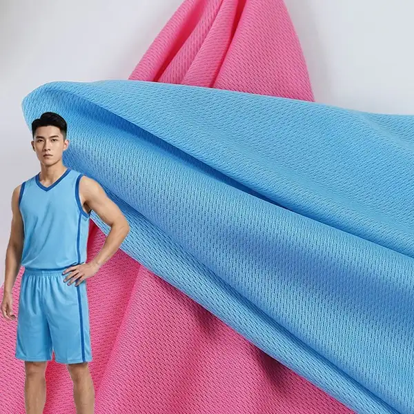 Tissu en maille de sport respirant