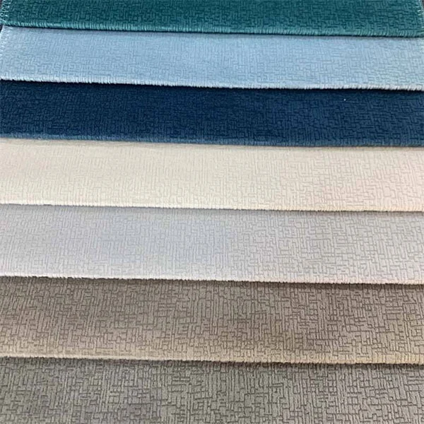 Tissu de canapé en chenille uni uni