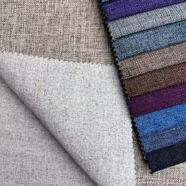 Tissu en lin microfibre imprimé