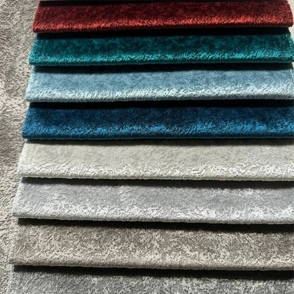 Tissu de canapé en velours brillant