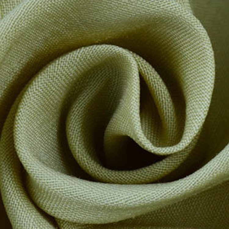 Tissu de lin pur sans rides